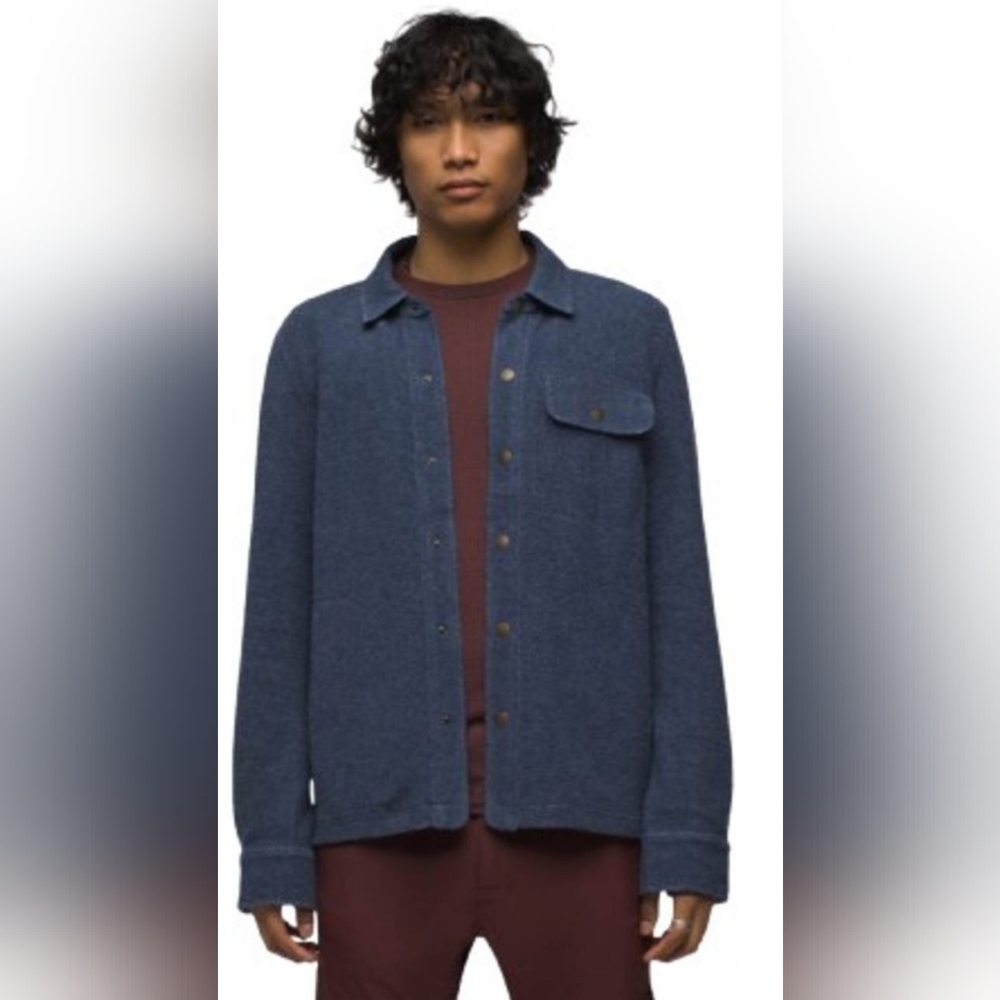 prAna IncrediWool Overshirt Stormy Night XL SL NWT 🧥